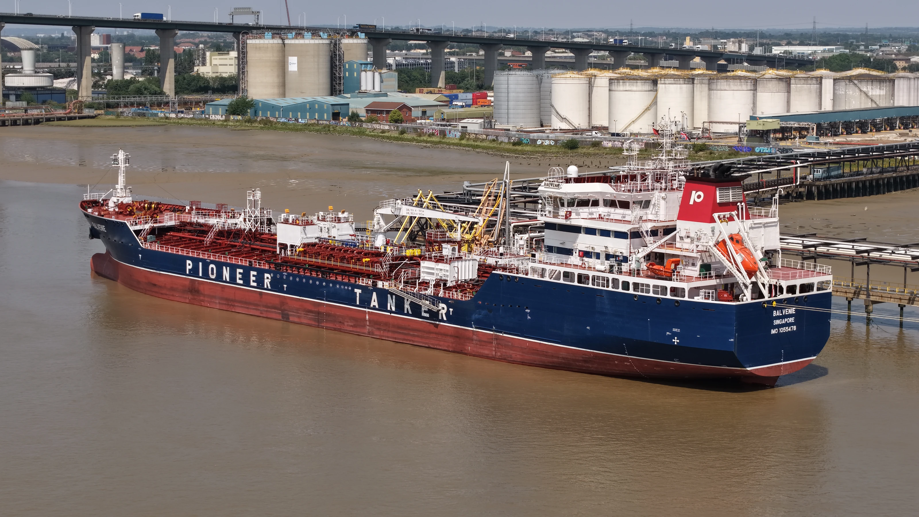 Product Tanker Balvenie at a Thames Terminal